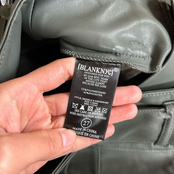 NWT Size 27 Women’s Faux Leather Shorts (BLANKNYC) - Picture 11 of 12